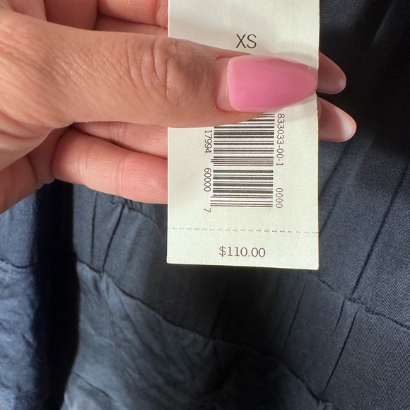 New BANANA REPUBLIC Blue Steel Tiered Ruffle Dress Silk
Stretch Knit Pullover XS - Picture 6 of 13